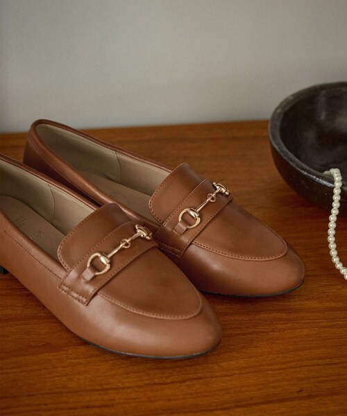 ROPE' PICNIC(ロペピクニック)の「ROPE' PICNIC PASSAGE byHARUTA/ビット付フラットローファー(ローファー・レディース・ブラック/キャメル・23.0/23.5/24.0/24.5)」の8枚目の写真