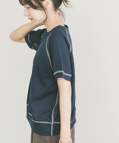 ITEMS URBANRESEARCH(アイテムズ アーバンリサーチ)の「ラメハンソデスウェットプルオーバー(スウェット・レディース・GRY/NVY/CHERRY・FREE)」の12枚目の写真