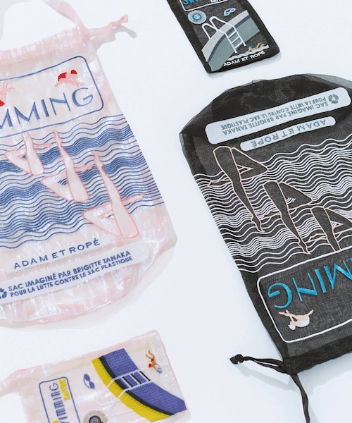 ADAM ET ROPE'(アダムエロペ)の「【公式サイト限定・一部店舗展開】【BT×ADAM ET ROPE'】SWIMMING BAG(ハンドバッグ・レディース・ブラック/ピンク・F)」の21枚目の写真