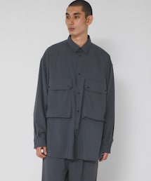 EKAL | 『UVカット/静電気防止/イージーケア』SMOOTH WOOLYLIKE LONG-SLEEVE SHIRTS(シャツ/ブラウス)