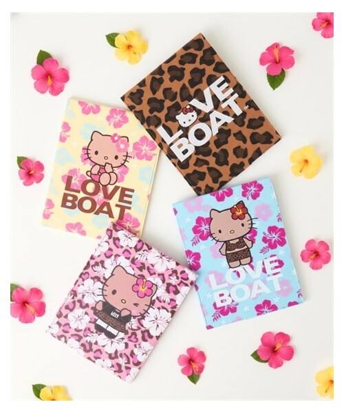 nissen（ニッセン）の「LOVEBOAT×KITTY コンパクトミラー（バッグ・メンズ・ピンク(ハイビスカス)/イエロー(ハイビスカス)/ブルー(ハイビスカス)/ブラウン(レオパード)・Y）」の4枚目の写真