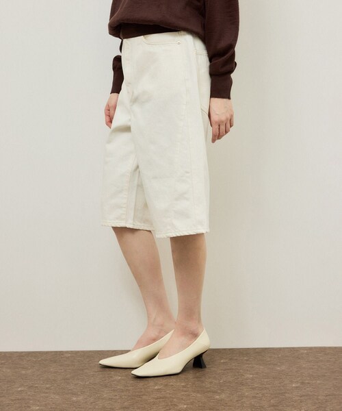 ADAM ET ROPE'(アダムエロペ)の「【NEEDBY for ADAM ET ROPE'】別注 RILLEY(デニムパンツ・レディース・ブラック/オフホワイト・1/2)」の18枚目の写真