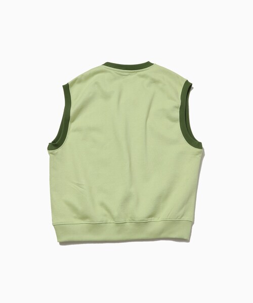 ADAM ET ROPE'(アダムエロペ)の「【WALK IN PARIS/ウォーク イン パリス】Emerald green sleeveless sweatshirt(ベスト・メンズ・ライトグリーン・L/M)」の9枚目の写真