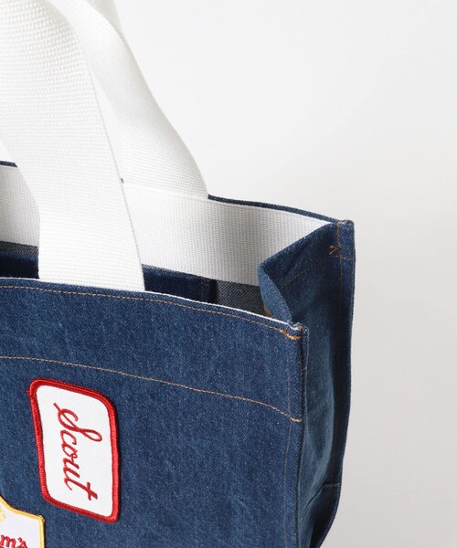 THE GOODLAND MARKET（ザグッドランドマーケット）の「77circa　make antique patch denim bag（トートバッグ・レディース・blue/black・One）」の14枚目の写真