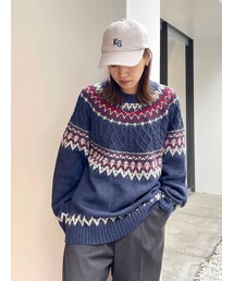 Ungrid | ノルディック柄ルーズニット(ニット/セーター)