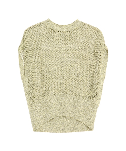 ELENDEEK(エレンディーク)の「MELANGE MESH KT(ニット/セーター・レディース・グレー/ピンク/グリーン・F)」の2枚目の写真