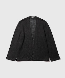 ADAM ET ROPE' | 【PURLAM/プラム】Washi/Ry  S/S Knit Jacket(ノーカラージャケット)