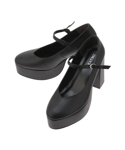 EATME（イートミー）の「E/Mロゴストラップパンプス（パンプス・レディース・ブラック/ベージュ/ミックス・S/M/L）」の6枚目の写真