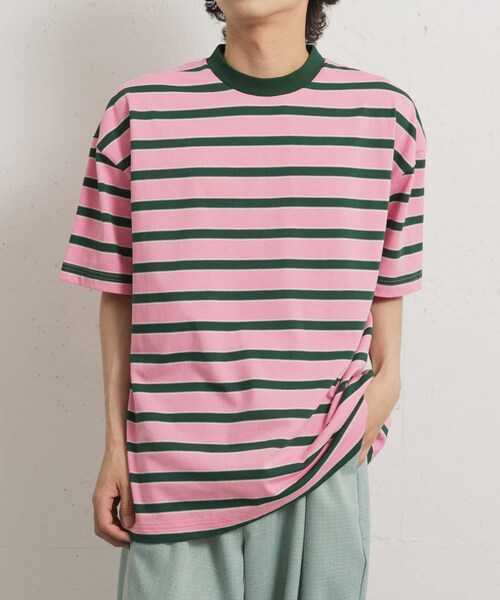 THE GOODLAND MARKET（ザグッドランドマーケット）の「KEIMEN　Strata T-shirts（Tシャツ/カットソー・メンズ・Gray/Blue/Pink・M/L/XL）」の3枚目の写真