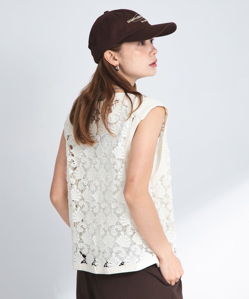 URBAN RESEARCH Sonny Label（アーバンリサーチサニーレーベル）の「ボタニカルモチーフレースベスト（ベスト・レディース・オフ/ブラック・FREE）」の21枚目の写真