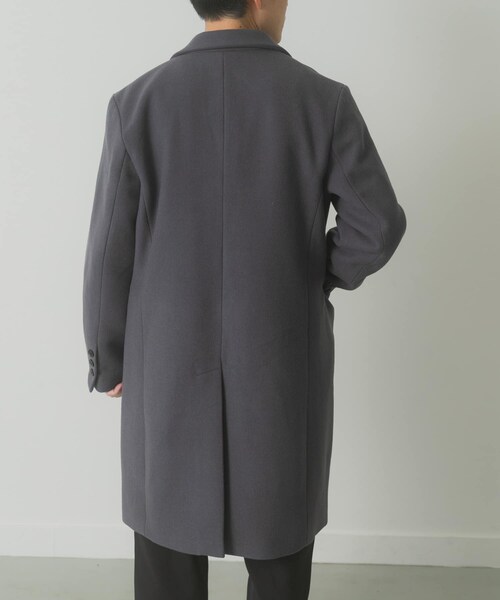 ITEMS URBANRESEARCH(アイテムズ アーバンリサーチ)の「ウールブレンドチェスターコート(チェスターコート・メンズ・GRY/NVY/BLK・M/L)」の18枚目の写真