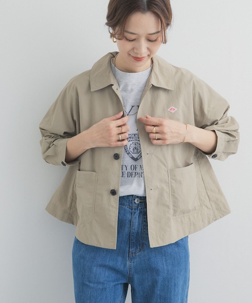 URBAN RESEARCH DOORS（アーバンリサーチドアーズ）の「DANTON　DOLMAN SLEEVE JACKET（テーラードジャケット・レディース・BEIGE/BLUE/GREIGE・36）」の5枚目の写真