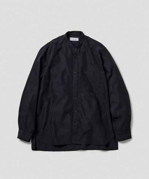 ADAM ET ROPE'（アダムエロペ）の「スエードタッチ レーヨンバンドカラーシャツ（シャツ/ブラウス・レディース・ブラック/ライトグレー/キナリ/ピンク系・L/M）」の3枚目の写真