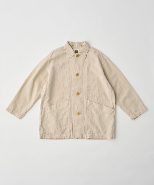 URBAN RESEARCH DOORS（アーバンリサーチドアーズ）の「unfil　GARMENTDYEINGCOVERALLS（カバーオール・レディース・stone/cobaltblue・0）」の4枚目の写真