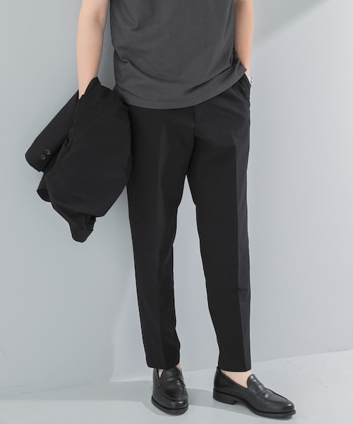 URBAN RESEARCH DOORS(アーバンリサーチドアーズ)の「『イージーケア』LIFE STYLE TAILOR シアサッカーコンフォータブルパンツ(スラックス・メンズ・NAVY/BLACK・S/M/L/XL)」の1枚目の写真