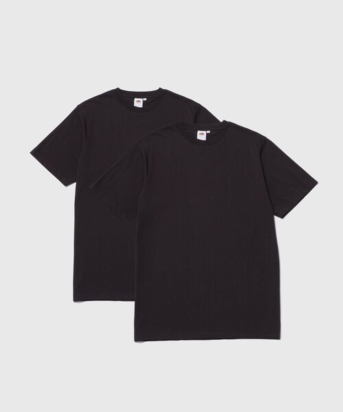 ADAM ET ROPE'(アダムエロペ)の「【FRUIT OF THE LOOM for WILD LIFE TAILOR】EX SLIM FIT 2PCS PAC TEE(Tシャツ/カットソー・メンズ・ブラック/ホワイト・L/M/S/XL)」の18枚目の写真