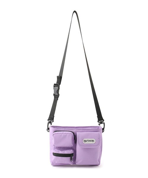 ROPE'（ロペ）の「【OUTDOOR PRODUCTS】別注3WAYサコッシュ（ショルダーバッグ・レディース・ブラック/ベージュ/パープル・F）」の9枚目の写真