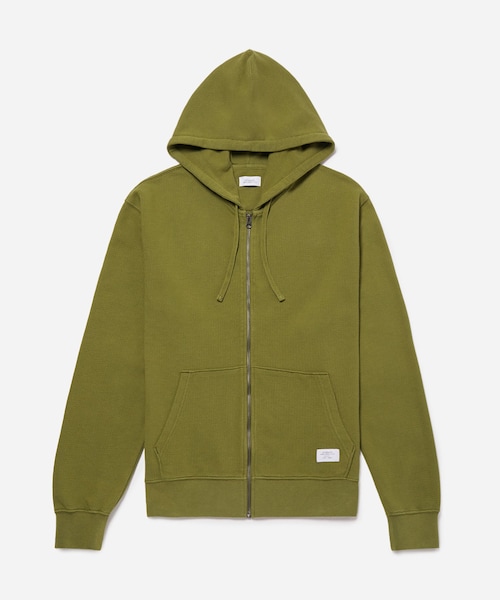 Saturdays NYC（サタデーズ ニューヨークシティ ）の「CANAL PIQUE SWEATSHIRT（パーカー・レディース・オリーブ/クリーム・L/M/S）」の4枚目の写真