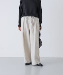 かぐれ | ウールリネンコードベルトパンツ(その他パンツ)