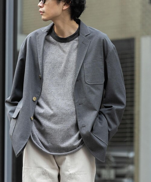 URBAN RESEARCH DOORS(アーバンリサーチドアーズ)の「FORK&SPOON キャリーマンテーラードジャケット(テーラードジャケット・メンズ・NAVY/CHARCOAL・4/5)」の8枚目の写真