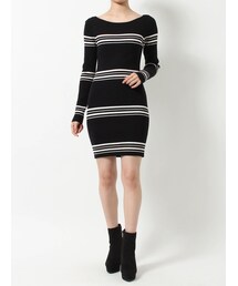 RESEXXY | リブニット長袖ワンピース(ワンピース)