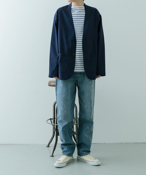 ITEMS URBANRESEARCH（アイテムズ アーバンリサーチ）の「11oz PAINT STRAIGHT DENIM（デニムパンツ・メンズ・BLU/BLK・M/L）」の22枚目の写真