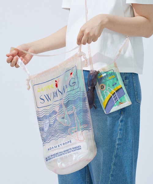 ADAM ET ROPE'(アダムエロペ)の「【公式サイト限定・一部店舗展開】【BT×ADAM ET ROPE'】SWIMMING BAG(ハンドバッグ・レディース・ブラック/ピンク・F)」の9枚目の写真