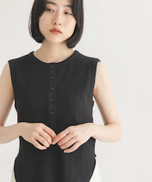 KBF | ワッフルヘンリーネックタンクトップ(タンクトップ)