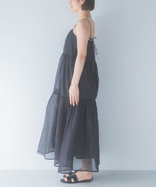 URBAN RESEARCH ROSSO（アーバンリサーチロッソ）の「MARILYN MOON　SHEER TIERED DRESS（ワンピース・レディース・BEIGE/BLACK/WHITE・Free）」の18枚目の写真