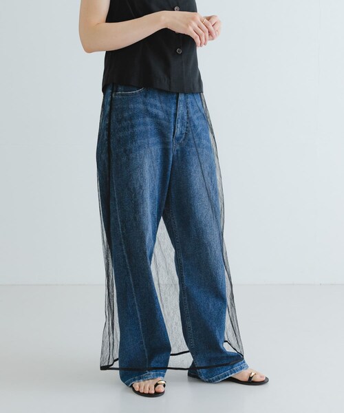 URBAN RESEARCH（アーバンリサーチ）の「AMOMENTO　SHEER LACE LONG SKIRT（スカート・レディース・BLACK/WHITE・0）」の10枚目の写真