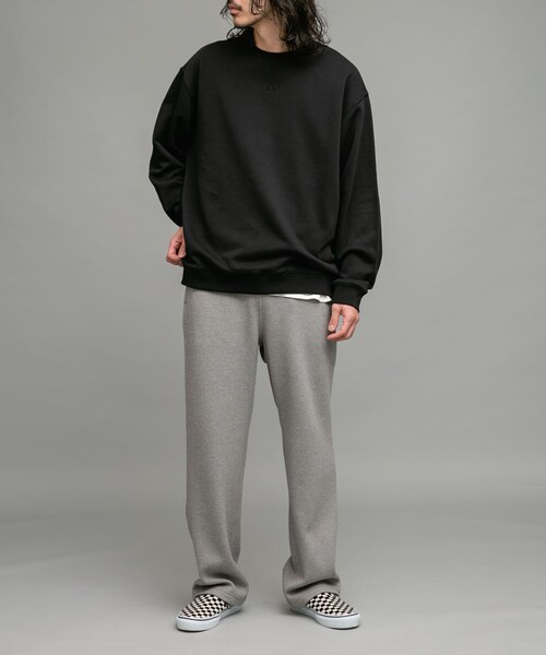 URBAN RESEARCH Sonny Label（アーバンリサーチサニーレーベル）の「ヘビーウェイトコットンベーシックスウェット（スウェット・メンズ・ライトグレー/ブラック/杢グレー/ネイビー/チャコール・M/L/XL）」の12枚目の写真