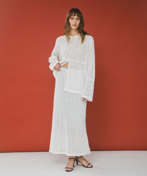 LAATO（ラート）の「melon lace skirt（スカート・レディース・インク/サブレ/パール・Free）」の10枚目の写真