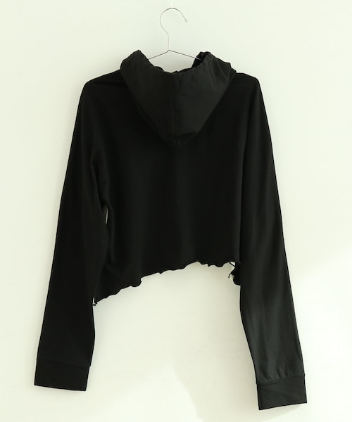 VIS（ビス）の「【reheat】ハートプリントフーディ【洗える】（パーカー・レディース・ブラック・F）」の12枚目の写真