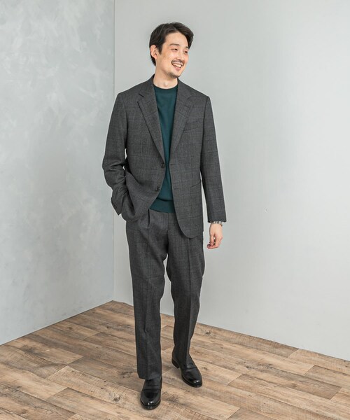 URBAN RESEARCH DOORS（アーバンリサーチドアーズ）の「LIFE STYLE TAILOR　フラノパンツ（スラックス・メンズ・GRAY-CH/BROWN・44/46/48/50）」の7枚目の写真