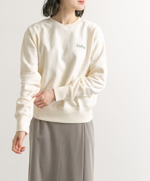 URBAN RESEARCH DOORS（アーバンリサーチドアーズ）の「L.L.Bean　Crewneck Sweatshirts（Tシャツ/カットソー・レディース・ecru/birch/navy・M）」の5枚目の写真