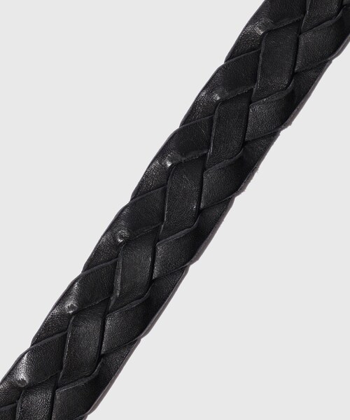 ADAM ET ROPE'(アダムエロペ)の「【ANOTHER OFFICE/アナザーオフィス】Narrow Leather Mesh Belt(ベルト・レディース・ブラック・F)」の6枚目の写真