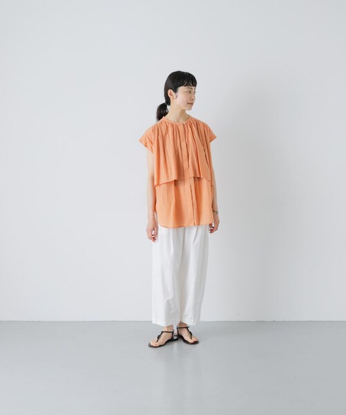 かぐれ（カグレ）の「コットンクロップドパンツ（その他パンツ・レディース・OFF/BEIGE/BLACK・Free）」の6枚目の写真