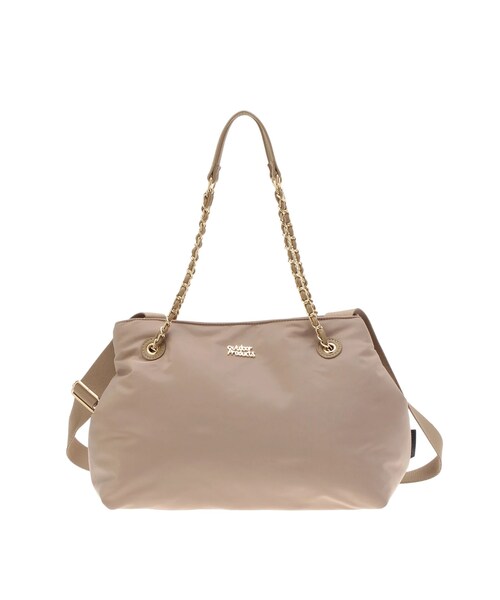 TONAL（トーナル）の「【OUTDOOR別注】チェーンデザイントートバッグ（トートバッグ・レディース・ブラック/ブラウン/ベージュ・F）」の6枚目の写真