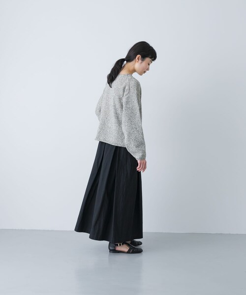 かぐれ（カグレ）の「コットンタックスカート（スカート・レディース・LIGHT GRAY/CHARCOAL/BLACK・Free）」の8枚目の写真