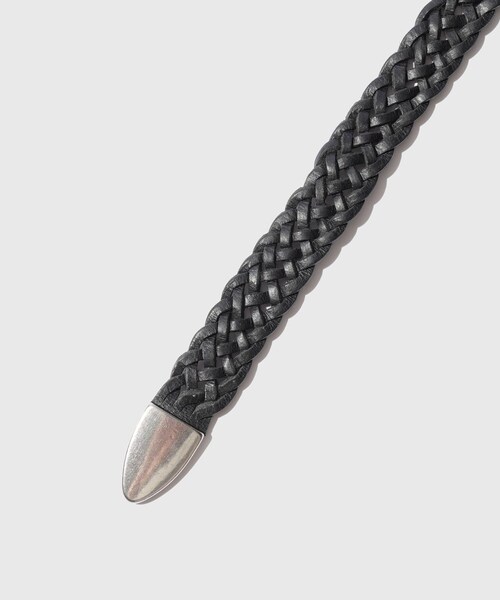 ADAM ET ROPE'（アダムエロペ）の「【URU/ウル】LEATHER MESH BELT（ベルト・メンズ・ブラック・F）」の5枚目の写真