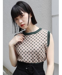 MURUA | ジオメトリックニットベスト(ベスト)