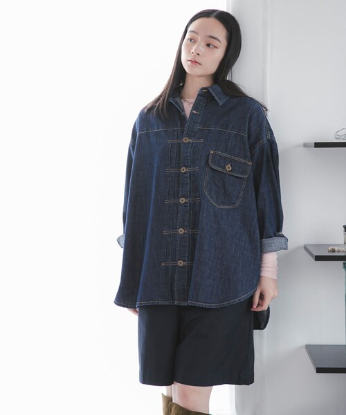 URBAN RESEARCH DOORS(アーバンリサーチドアーズ)の「『別注』Lee×DOORS COWBOY SHIRTS(シャツ/ブラウス・レディース・BLUE/NAVY・One)」の4枚目の写真