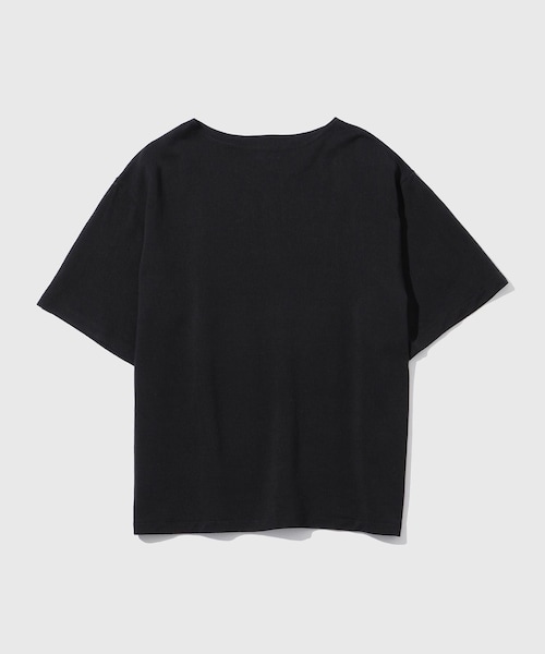 ADAM ET ROPE'(アダムエロペ)の「【KAPTAIN SUNSHINE/キャプテンサンシャイン】Washi Tenjiku Boatneck Half-sleeve Tee(Tシャツ/カットソー・メンズ・ブラック/キナリ・2/3/4)」の4枚目の写真