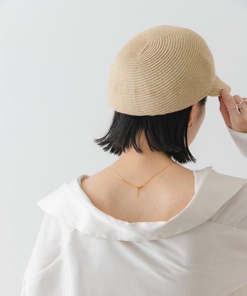RODE SKO（ロデスコ）の「洗えるたためるキャスケット（キャスケット・レディース・NATURAL/BEIGE/BLACK・one）」の8枚目の写真