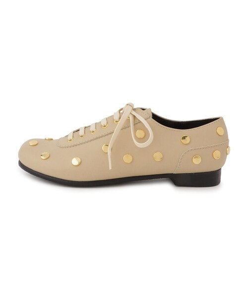 ADAM ET ROPE'（アダムエロペ）の「【LACADE（ラカド）】RENJI / STUDS ALL OVER（ドレスシューズ・レディース・ベージュ・36.0/37.0/38.0）」の5枚目の写真