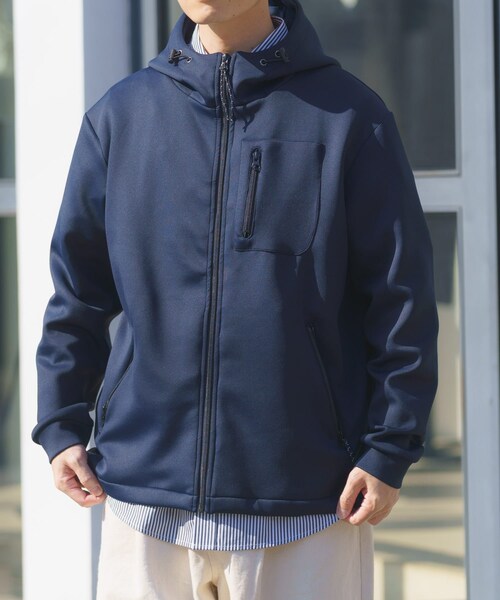 ITEMS URBANRESEARCH(アイテムズ アーバンリサーチ)の「調温機能ストレッチダンボールパーカー(楽着シリーズ)(パーカー・メンズ・BLK/GRY/NVY・M/L)」の21枚目の写真