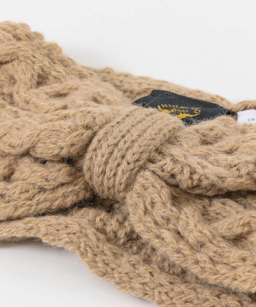 URBAN RESEARCH Sonny Label（アーバンリサーチサニーレーベル）の「HIGHLAND 2000　アルパカヘッドバンド（ヘアバンド・レディース・WHITE/CHARCOAL/CAMEL・one）」の12枚目の写真