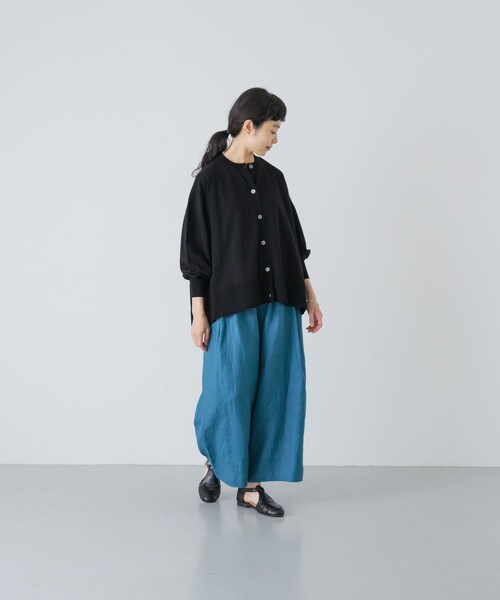 かぐれ(カグレ)の「ハイツイストコットンワイドカーディガン(カーディガン/ボレロ・レディース・BLACK/GRAY/NAVY・Free)」の9枚目の写真