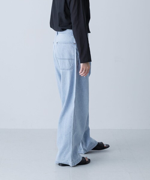 かぐれ（カグレ）の「ordinary fits　BELL PANTS（デニムパンツ・レディース・BLEACH・28/30）」の5枚目の写真