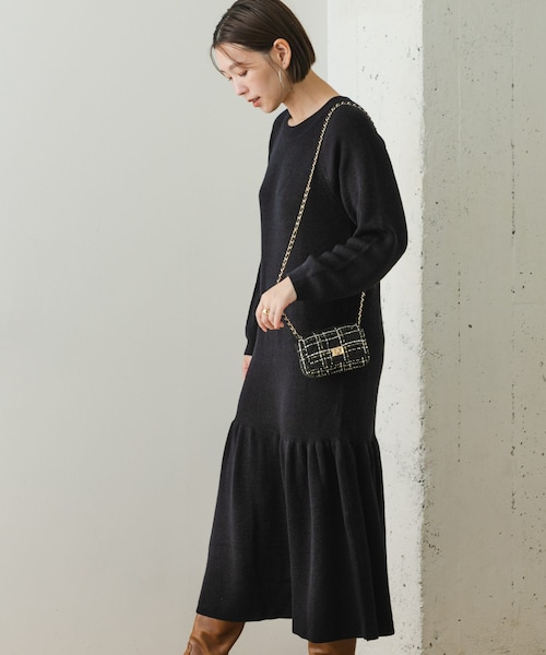 URBAN RESEARCH ROSSO（アーバンリサーチロッソ）の「F by ROSSO　ウォッシャブル抗ピルニットワンピース（ワンピース・レディース・D/NAVY/C/GRAY・36/38）」の16枚目の写真